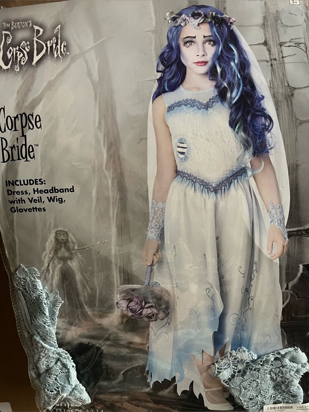 Corps Bride kids girls halloween costume large 12/14